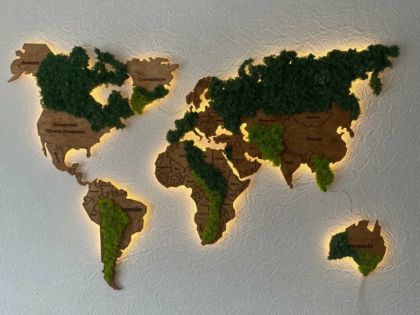 Причини для купівлі дерев'яної карти світу на стіну в Інтернеті